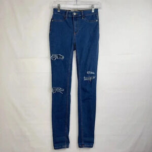 Free People Skinny Distress Jeans Size 25